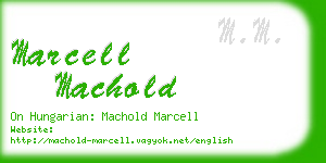 marcell machold business card